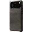 Захисний чохол Deexe Leather Back Cover для iPhone 18 Pro Max / 17 Pro Max - Black (423816B)