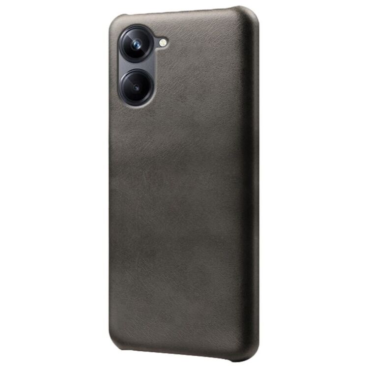 Захисний чохол Deexe Leather Back Cover для Realme 10 - Black: фото 2 з 4