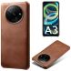 Защитный чехол Deexe Leather Back Cover для Xiaomi Redmi A3 - Brown (349252Z). Фото 1 из 4