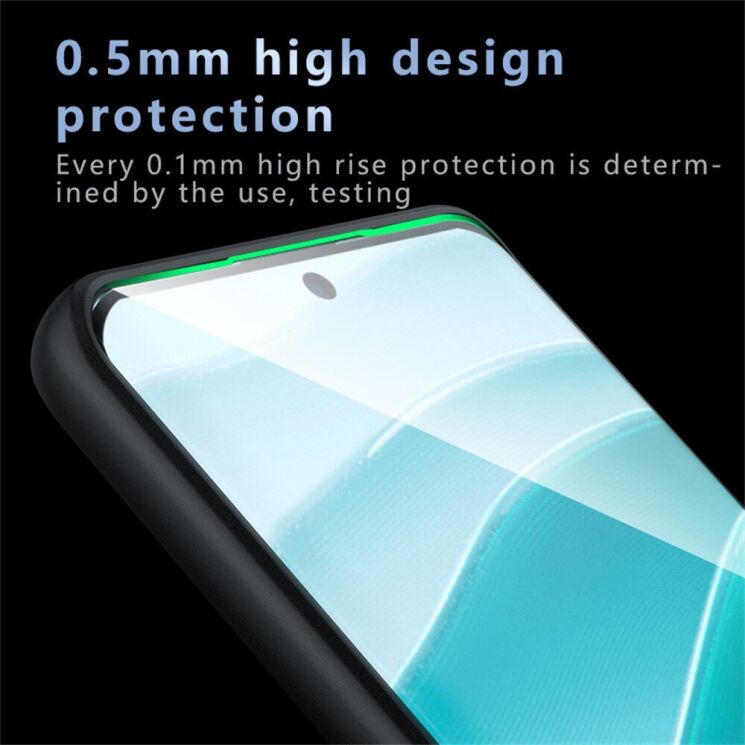 Защитный чехол Deexe Matte Skin для Xiaomi Redmi Note 14 Pro Plus - Transparent / Black: фото 8 из 13