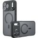 Захисний чохол Deexe Matte Skin with MagSafe для iPhone 18 Pro Max - Transparent / Black (423866H). Фото 1 з 11