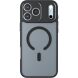 Захисний чохол Deexe Matte Skin with MagSafe для iPhone 18 Pro Max - Transparent / Black (423866H). Фото 2 з 11