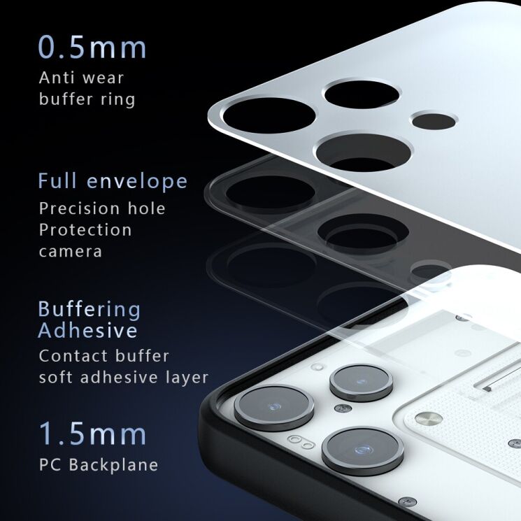 Защитный чехол Deexe Matte Skin with MagSafe для Nothing Phone (3a) Lite - Black: фото 10 из 12