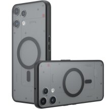Защитный чехол Deexe Matte Skin with MagSafe для Nothing Phone (3a) Lite - Black: фото 1 из 12
