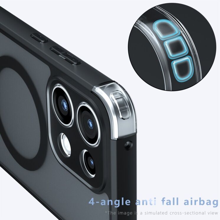 Защитный чехол Deexe Matte Skin with MagSafe для OPPO Reno 16 F/FS - Black (413413B) Защитный чехол Deexe Matte Skin with MagSafe для OPPO Reno 16 F/FS - Black: фото 6 из 10
