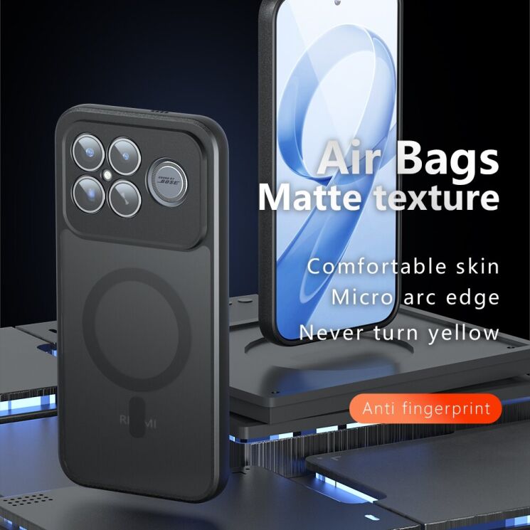 Защитный чехол Deexe Matte Skin with MagSafe для Xiaomi Poco F8 Ultra - Black (403443B) Защитный чехол Deexe Matte Skin with MagSafe для Xiaomi Poco F8 Ultra - Black: фото 2 из 13