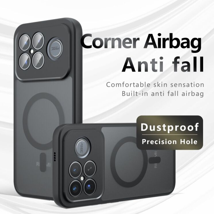 Защитный чехол Deexe Matte Skin with MagSafe для Xiaomi Poco F8 Ultra - Black (403443B) Защитный чехол Deexe Matte Skin with MagSafe для Xiaomi Poco F8 Ultra - Black: фото 3 из 13