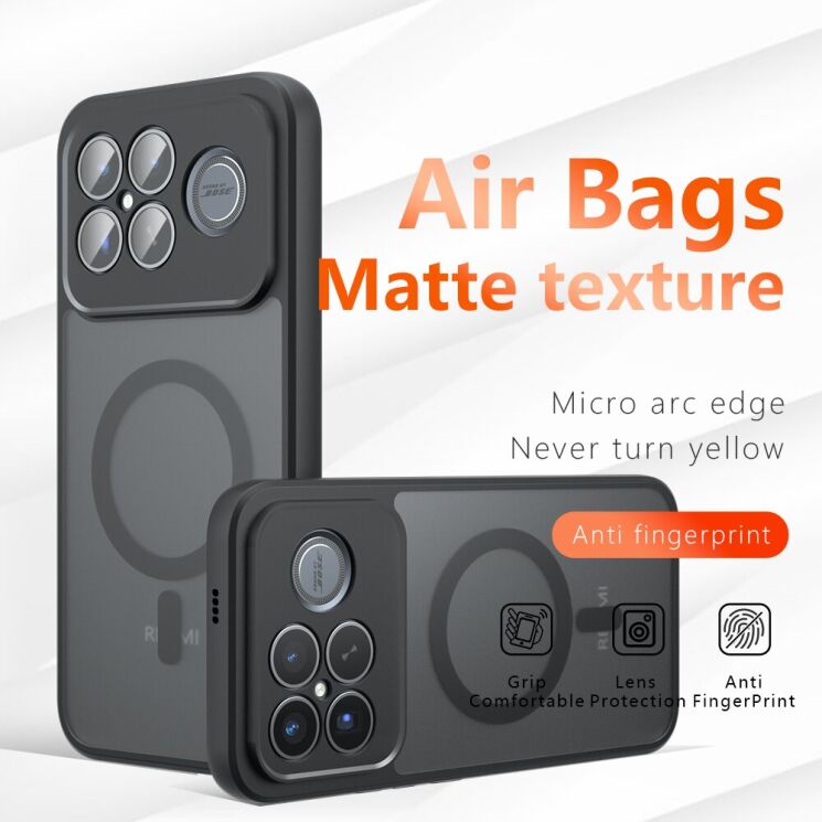 Защитный чехол Deexe Matte Skin with MagSafe для Xiaomi Poco F8 Ultra - Black (403443B) Защитный чехол Deexe Matte Skin with MagSafe для Xiaomi Poco F8 Ultra - Black: фото 4 из 13