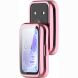 Защитный чехол Deexe Protective Frame для Huawei Band 11 - Electroplated Pink (331001P). Фото 2 из 7