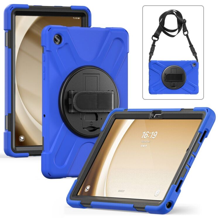 Защитный чехол Deexe Shockproof Case для Samsung Galaxy Tab A9 Plus (X210/216) - Blue: фото 2 из 8