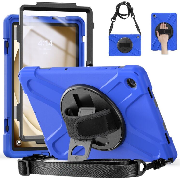 Защитный чехол Deexe Shockproof Case для Samsung Galaxy Tab A9 Plus (X210/216) - Blue: фото 3 из 8