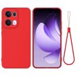 Защитный чехол Deexe Silicone Case для OPPO Reno 13 Pro 5G - Red (376726R)