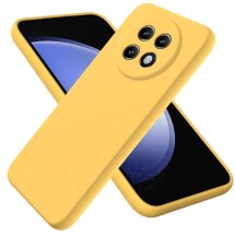 Защитный чехол Deexe Silicone Case для Realme 13 Plus - Yellow: фото 1 из 7