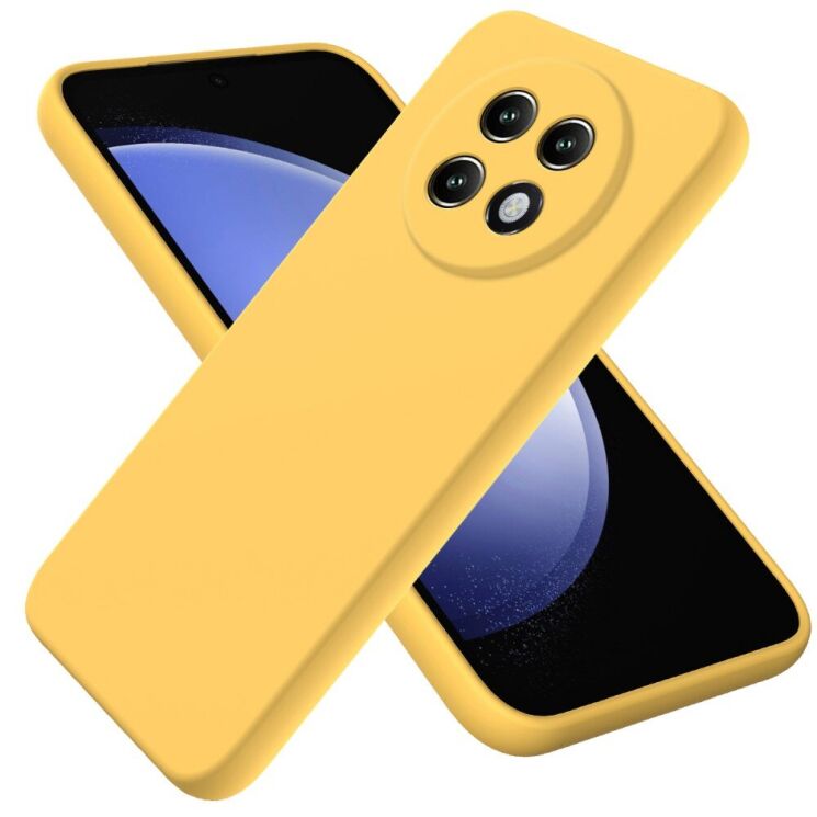 Защитный чехол Deexe Silicone Case для Realme 13 Plus - Yellow: фото 1 из 7