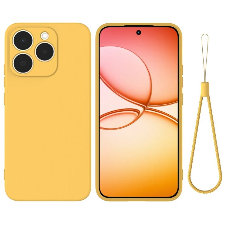 Силиконовый (TPU) чехол Deexe Silicone Case для Realme 15T - Yellow: фото 1 из 9