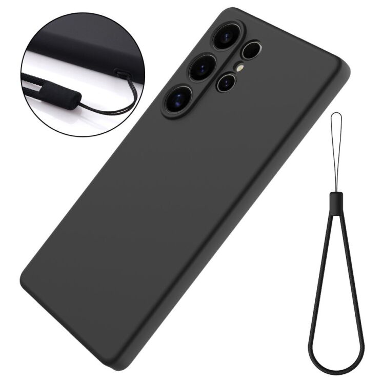 Защитный чехол Deexe Silicone Case для Samsung Galaxy S25 Ultra (S938) - Black: фото 2 из 8