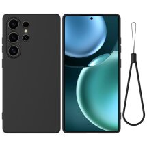 Силиконовый (TPU) чехол Deexe Silicone Case для Samsung Galaxy S25 Ultra (S938) - Black: фото 1 из 8