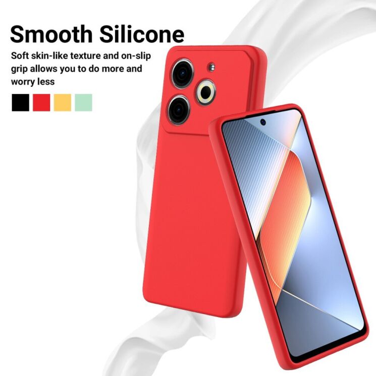 Защитный чехол Deexe Silicone Case для TECNO Pova 6 Neo - Black: фото 3 из 8
