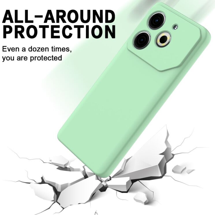 Защитный чехол Deexe Silicone Case для TECNO Pova 6 Neo - Black: фото 5 из 8