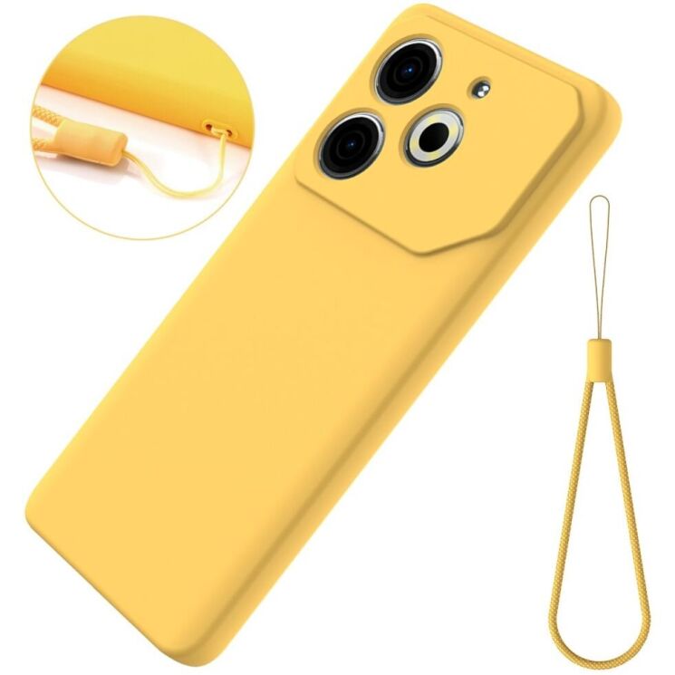 Защитный чехол Deexe Silicone Case для TECNO Pova 6 Neo - Black: фото 7 из 8