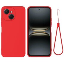 Силиконовый (TPU) чехол Deexe Silicone Case для TECNO Spark 40C - Red: фото 1 из 9