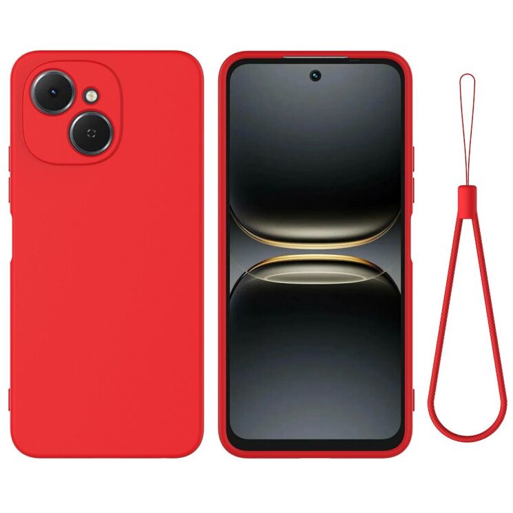 Силиконовый (TPU) чехол Deexe Silicone Case для TECNO Spark 40C - Red: фото 1 из 9