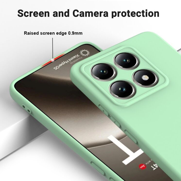 Защитный чехол Deexe Silicone Case для Xiaomi 14T - Black: фото 4 из 8