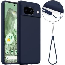 Защитный чехол Deexe Silicone Case with MagSafe для Google Pixel 8A - Dark Blue: фото 1 из 9