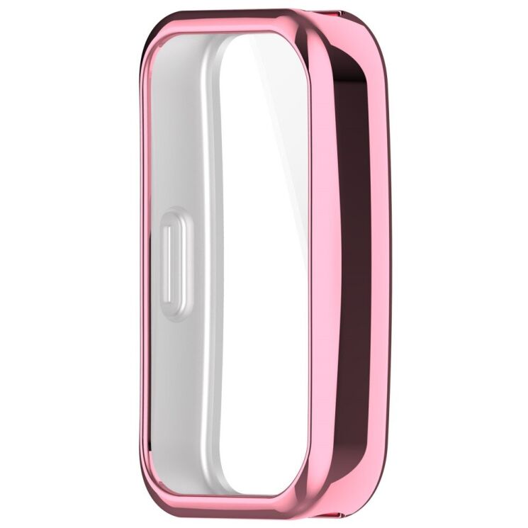 Защитный чехол Deexe Silicone Frame для Huawei Band 8 / 9 - Pink: фото 3 из 8