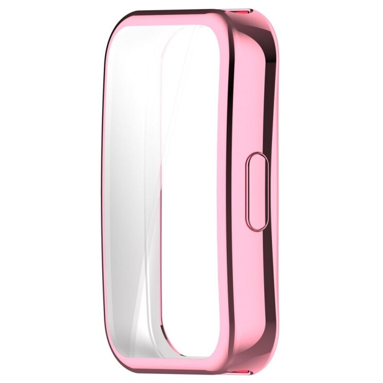 Защитный чехол Deexe Silicone Frame для Huawei Band 8 / 9 - Pink: фото 2 из 8
