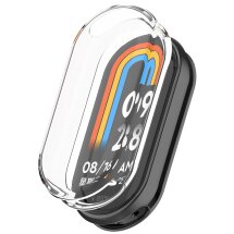 Захисний чохол Deexe Silicone Frame для Xiaomi Mi Smart Band 10 - Transparent: фото 1 з 4