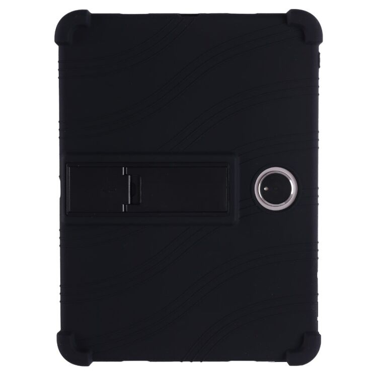 Защитный чехол Deexe Silicone Kickstand для OnePlus Pad Pro - Black: фото 1 из 11