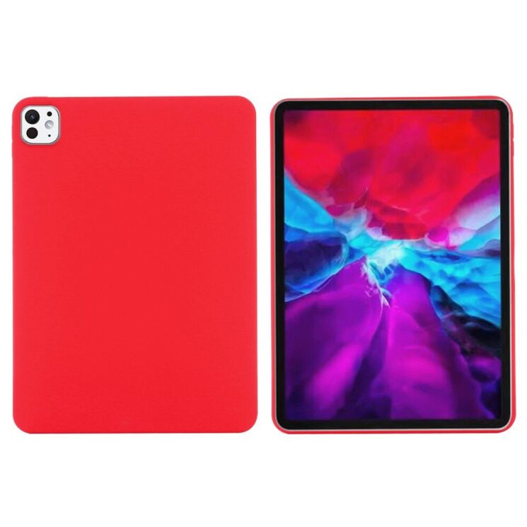 Защитный чехол Deexe Silicone Shell для Apple iPad Pro 11 (2024) - Red: фото 2 из 9