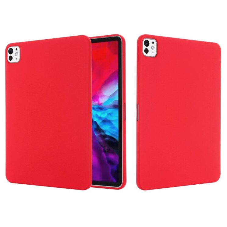 Защитный чехол Deexe Silicone Shell для Apple iPad Pro 11 (2024) - Red: фото 3 из 9