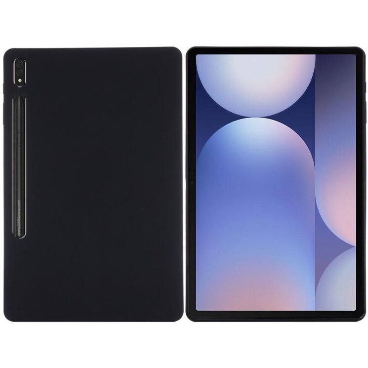 Защитный чехол Deexe Silicone Shell для Samsung Galaxy Tab S10 Plus - Black: фото 1 из 8