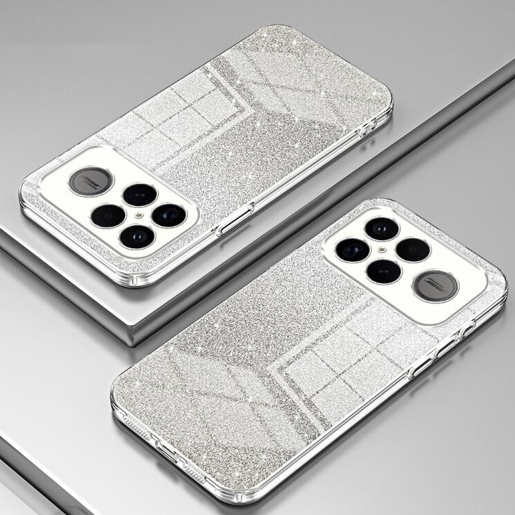 Защитный чехол Deexe Sparkles Cover для Xiaomi Poco F8 Ultra - Transparent: фото 2 из 7