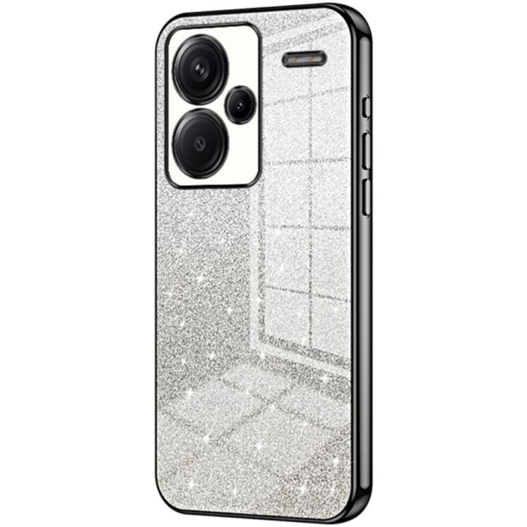 Защитный чехол Deexe Sparkles Cover для Xiaomi Redmi Note 13 Pro+ - Black: фото 1 из 7