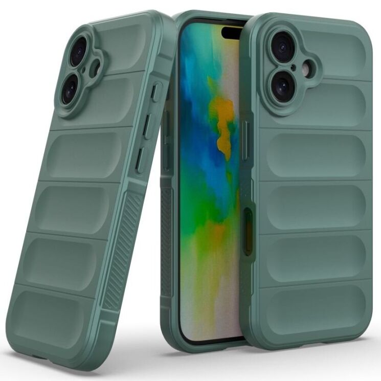 Защитный чехол Deexe Terra Case для Apple iPhone 16 - Green: фото 2 из 7