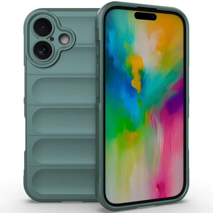 Защитный чехол Deexe Terra Case для Apple iPhone 16 - Green: фото 1 из 7