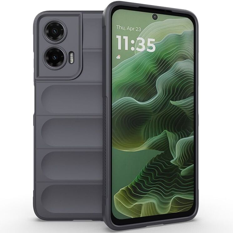 Защитный чехол Deexe Terra Case для Motorola Moto G35 - Dark Grey: фото 1 из 6