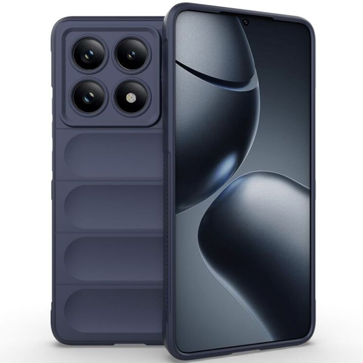 Защитный чехол Deexe Terra Case для Xiaomi Redmi Note 14 Pro 5G - Dark Blue: фото 1 из 9