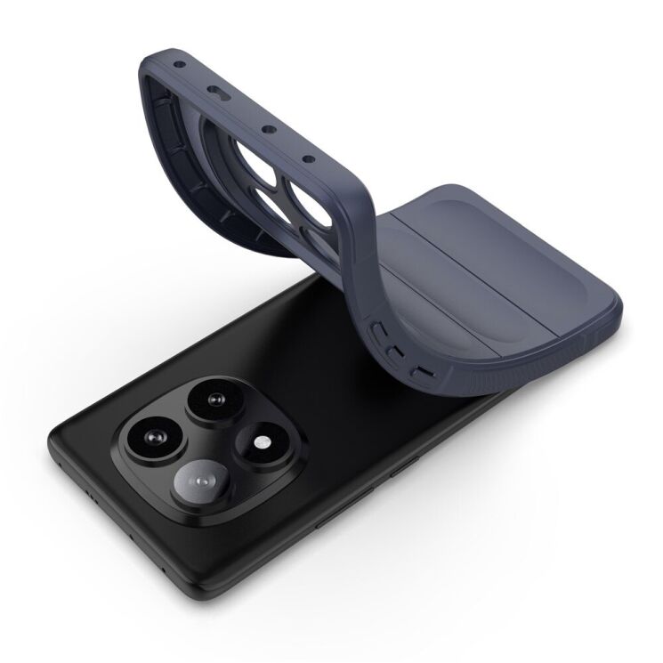 Захисний чохол Deexe Terra Case для Xiaomi Redmi Note 14 Pro 5G - Dark Blue: фото 2 з 6