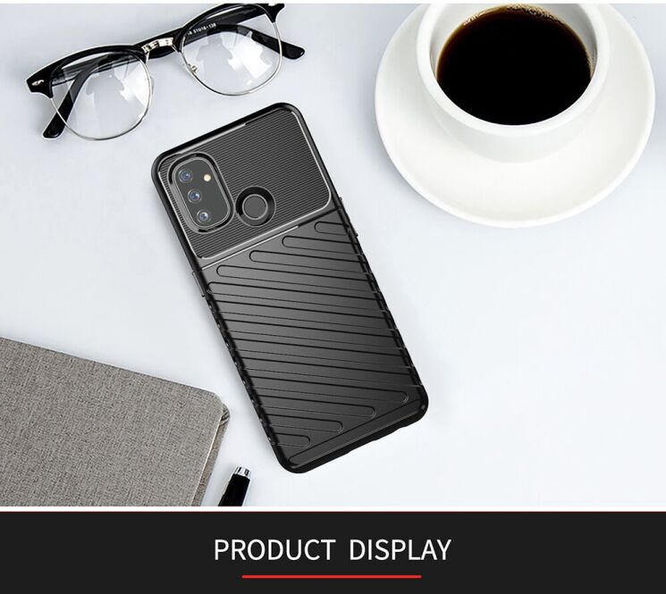 Захисний чохол Deexe Thunder Series для OnePlus Nord N100 - Black: фото 12 з 12