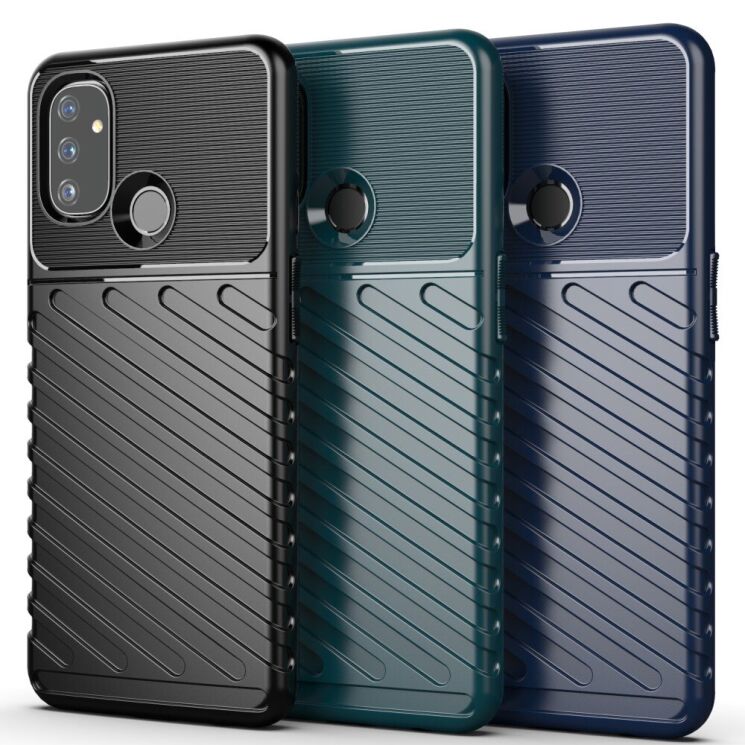 Захисний чохол Deexe Thunder Series для OnePlus Nord N100 - Black: фото 3 з 12