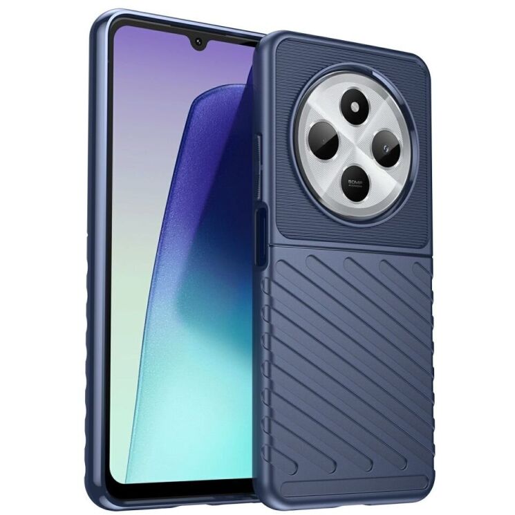Защитный чехол Deexe Thunder Series для Xiaomi Redmi 14C / Redmi A4 5G / Poco C75 - Blue: фото 1 из 8