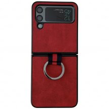 Защитный чехол Deexe Vintage Case для Samsung Galaxy Flip 4 - Red: фото 1 из 8