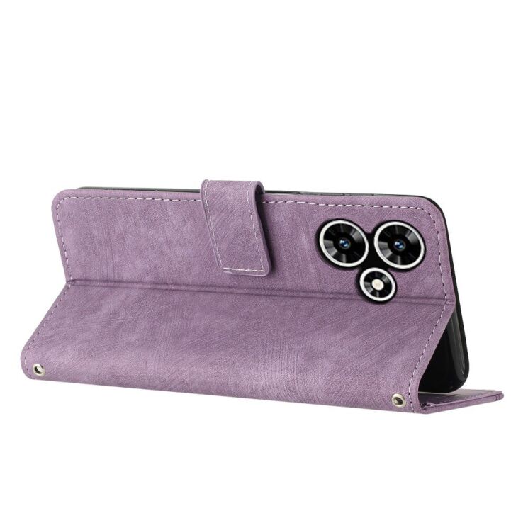 Захисний чохол Deexe Vintage Lines для Infinix Hot 30 Play (X6835B) - Purple: фото 3 з 9