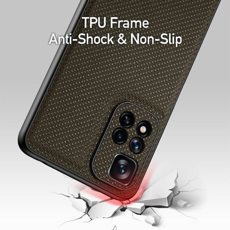 Защитный чехол DUX DUCIS FINO Series для Xiaomi Redmi Note 11 Pro (Chinese) / Note 11 Pro+ - Army Green: фото 5 из 8