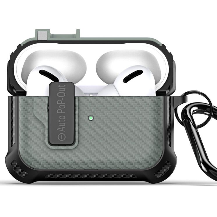 Захисний чохол DUX DUCIS PECI Series для Apple AirPods Pro 2 - Army Green: фото 1 з 19