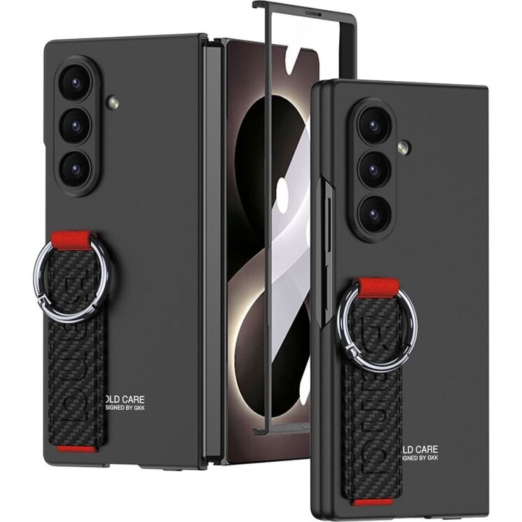 Захисний чохол GKK Band Strap для Samsung Galaxy Fold 8 Ultra - Black / Red: фото 1 з 8